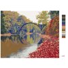 Maľovanie podľa čísel - FAREBNÁ JESENNÁ SCÉNA MOSTU