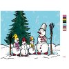 Maľovanie podľa čísel - RODINKA SNEHULIAKOV V LESE