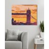 Maľovanie podľa čísel - LONDÝNSKY TOWER BRIDGE PRI ZÁPADE SLNKA