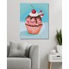 Maľovanie podľa čísel - JAHODOVÝ CUPCAKE S TYČINKOU ZO SLADKÉHO DRIEVKA (MYROSLAVA VOLOSCHUK)