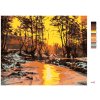 Maľovanie podľa čísel - STUDENÝ ZÁPAD SLNKA