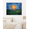 Maľovanie podľa čísel - SLNKO NA OBLOHE PODĽA VAN GOGHA