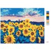Maľovanie podľa čísel - SLNEČNICE NA POLI