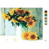 Maľovanie podľa čísel - SLNEČNICE PRI STAROM MÚRE