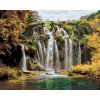 Maľovanie podľa čísel - VODOPÁD V JESENI