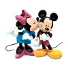 Maľovanie podľa čísel - MICKEY MOUSE DOSTAL OD MINNIE PUSU NA TVÁR