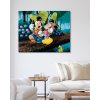 Maľovanie podľa čísel - MICKEY MOUSE A MINNIE S DÁŽDNIKMI Z LISTOV
