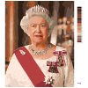 Maľovanie podľa čísel - PORTRÉT KRÁĽOVNÁ ALŽBETA II.