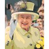 Maľovanie podľa čísel - MÁVAJÚCA KRÁĽOVNÁ ALŽBETA II.