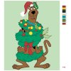 Maľovanie podľa čísel - SCOOBY AKO VIANOČNÝ STROMČEK (SCOOBY DOO)