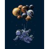 Maľovanie podľa čísel - ASTRONAUT A BALÓNY
