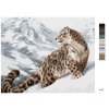 Maľovanie podľa čísel - MAČACIE ZVIERA NA SNEHU