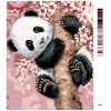 Maľovanie podľa čísel - PANDA NA ROZKVITNUTOM STROME