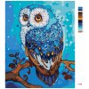 Maľovanie podľa čísel - MODRÁ SOVA