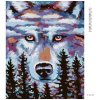 Diamantové maľovanie - VLK STRÁŽCA LESOV