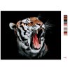Maľovanie podľa čísel - TIGER S OTVORENOU TLAMOU
