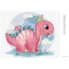 Diamantové maľovanie - RUŽOVÝ DINOSAURUS