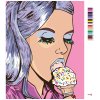 Maľovanie podľa čísel - ŽENA SO ZMRZLINOU