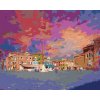 Diamantové maľovanie - NÁMESTI NA OSTROVE BURANO