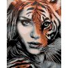 Maľovanie podľa čísel - TYGRIA ŽENA
