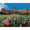 Maľovanie podľa čísel - ANTICKÁ STAVBA V ROZKVITNUTEJ ZÁHRADE