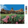 Maľovanie podľa čísel - ANTICKÁ STAVBA V ROZKVITNUTEJ ZÁHRADE