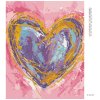 Diamantové maľovanie - FIALOVÉ SRDCE NA RUŽOVOM POZADÍ (HALEY BUSH)