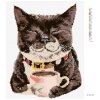 Diamantové maľovanie - MAČKA A KÁVA (HOLLY SIMENTAL)