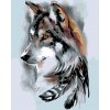 Maľovanie podľa čísel - VLK A PERIE