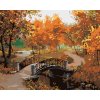 Maľovanie podľa čísel - MOST A JESENNÉ STROMY