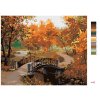 Maľovanie podľa čísel - MOST A JESENNÉ STROMY