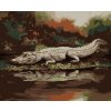 Diamantové maľovanie - ALIGÁTOR LEŽIACI PRI VODE VII (D. RUSTY RUST)