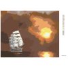 Diamantové maľovanie - BIELA PLACHETNICA A SLNKO ZA MRAKMI (D. RUSTY RUST)