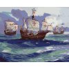 Diamantové maľovanie - COLUMBOVE LODE PLÁVAJÚCE NA MORI (D. RUSTY RUST)