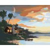Diamantové maľovanie - CHATA PRI SÚMRAKU (D. RUSTY RUST)
