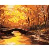 Diamantové maľovanie - JELEŇ A KAMENNÝ MOST NA JESEŇ (D. RUSTY RUST)
