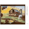 Diamantové maľovanie - KRYSA V OBRAZE FARMY A KONE (D. RUSTY RUST)