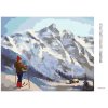 Diamantové maľovanie - LYŽIAR A HORY (D. RUSTY RUST)