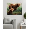 Diamantové maľovanie - MEDVEĎ S MLÁĎAŤOM V TRÁVE (D. RUSTY RUST)