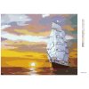Diamantové maľovanie - ZÁPAD SLNKA A PLACHETNICA NA MORI (D. RUSTY RUST)