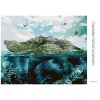 Diamantové maľovanie - OBROVSKÁ KORYTNAČKA V OCEÁNE