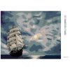 Diamantové maľovanie - PLACHETNICA PLÁVAJÚCA PO MORI PO SÚMRAKU (D. RUSTY RUST)