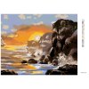 Diamantové maľovanie - PLACHETNICA, MÝVAL, SKÁLY, MORE A ZÁPAD SLNKA (D. RUSTY RUST)