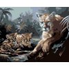 Diamantové maľovanie - PUMA S MLÁĎATAMI (D. RUSTY RUST)