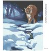 Diamantové maľovanie - PUMA V SNEHU (D. RUSTY RUST)
