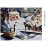 Diamantové maľovanie - SANTA, SNEHULIAK, SANE A KAČKY V ZIME (D. RUSTY RUST)