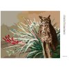 Diamantové maľovanie - SOVA A LISTY (D. RUSTY RUST)