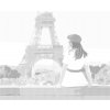 Bodkovanie - ŽENA V BIELÝ ŠATÁCH A EIFFELOVA VEŽA