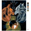Maľovanie podľa čísel - TRAJA VLCI