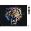 Maľovanie podľa čísel - FAREBNÝ ŠABĽOZUBÝ TIGER